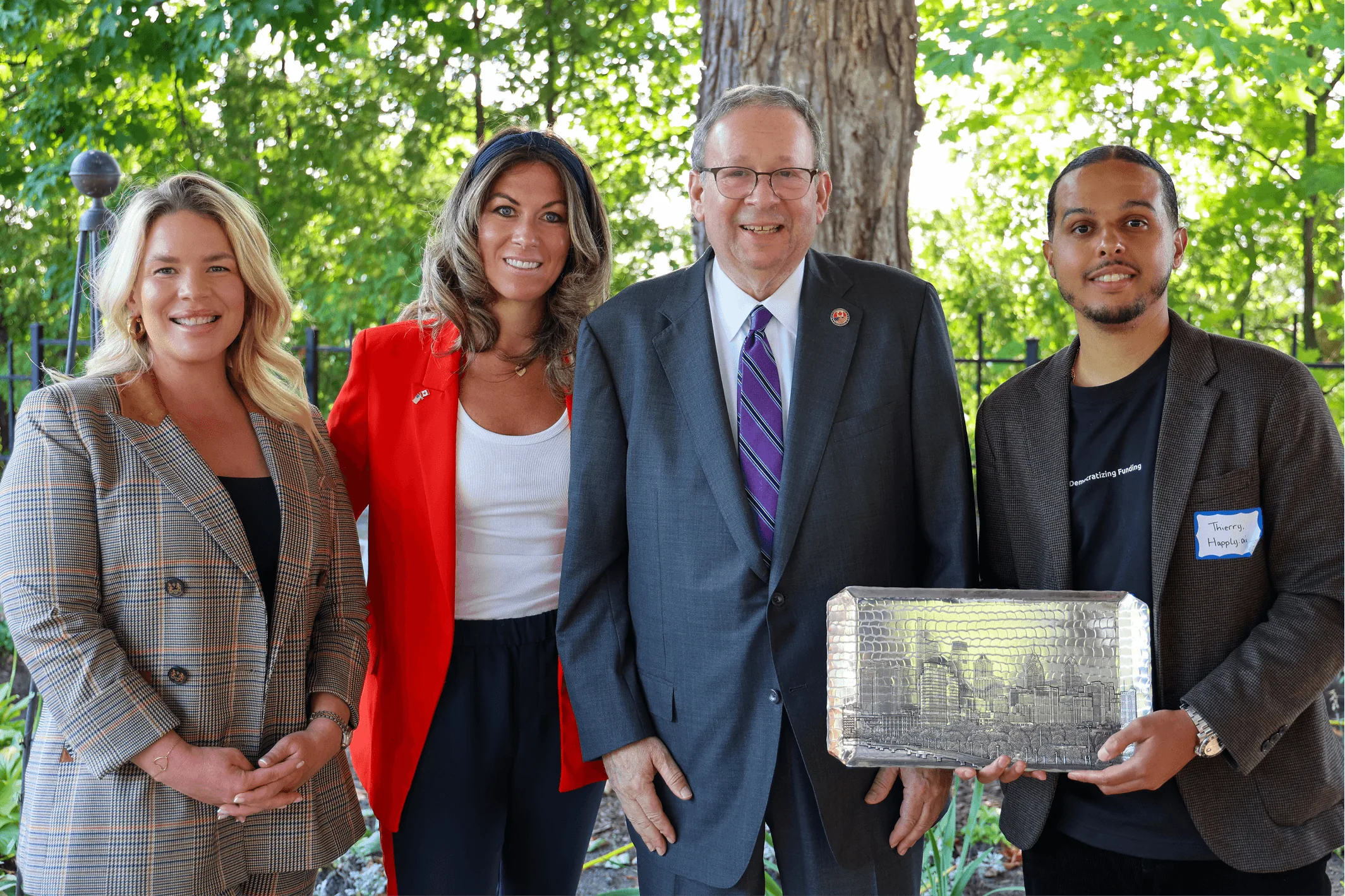 Honored with the U.S. Ambassador’s medal